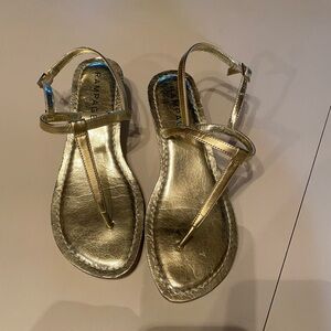 Rampage Shiny Gold Women's Sandals